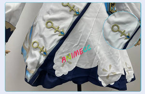 ANIMECC in Stock Genshin Impact Barbara Cosplay Costume Wig Anime Game Princess Dresses Lolita Maid Halloween Clothes for Women