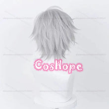 Load image into Gallery viewer, Kaworu Nagisa Cosplay Wig 32cm Silver Gray Wig Cosplay Anime Cosplay Wigs Heat Resistant Synthetic Wigs for Halloween Costume
