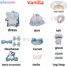 Load image into Gallery viewer, Anime Game Nekopara Vanilla Chocola Cosplay Costume Nekomimi Paradise Wig Printing Maid Attire Woman Sexy Kawaii Carnival Suit
