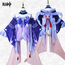Load image into Gallery viewer, Genshin Impact Cosplay Sangonomiya Kokomi Game Cosplay Costumes Wig Shoes Hat Anime Suits Halloween Party Disfraz Mujer Women

