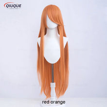 Load image into Gallery viewer, 73 Colors 100cm Long Straight Cosplay Wig Anime Compatible Universal Omopinenet Heat Resistant Synthetic Hair Wigs + Wig Cap
