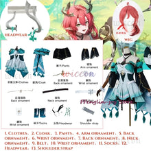 Load image into Gallery viewer, Ciaccona Cosplay Costume Wig Dress 3D Headwear Wuthering Waves Halloween Party for Women Girls Carnival Game Role Play Props

