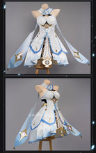 Load image into Gallery viewer, LAST BATCH UWOWO Traveler Lumine Cosplay Costume Game Genshin Impact Female Lumine Dress Full Set Oufits with Shinning Lights
