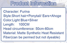 Load image into Gallery viewer, UWOWO Genshin Impact Fanart Furina Chinese Style  Focalors Cospaly Wig Light Blue And Silver Hair Two Styles
