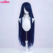 Load image into Gallery viewer, High Quality Anime 100Cm Long Staight Cosplay Wig Black White Red Pink Brown Gold Blue Blonde Purple Heat Resistant Hair Wigs
