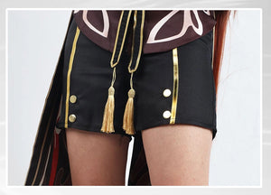 Hutao Cosplay Costume Shoes Uniform Chinese Style Halloween Costumes for Women Game Hu Tao Genshin Impact