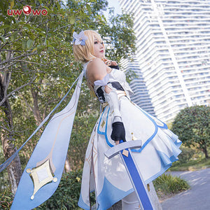 In Stock UWOWO Traveler Lumine Cosplay Costume Game Genshin Impact LED Female Lumine Dress Full Set Oufits with Shinning Lights