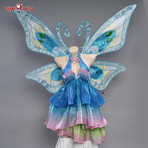 In Stock UWOWO Bloom Enchantixx Cosplay Costume Big Fairy Wings Cosplay Outfit Butterfly Halloween Costumes Girl Suit