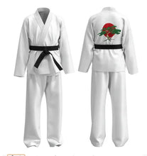 Load image into Gallery viewer, Kids Game Cosplay CostumeCobra Kai Cosplay Karate Cos Kid Aldult Black White Kimono Uniform Carnival Party Suit with Headband
