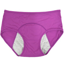 Load image into Gallery viewer, 1pc Women's Leak Proof Menstrual Panties – Mid Waist Ice Silk Plus Size Waterproof Period Underwear Sexy Physiological Briefs
