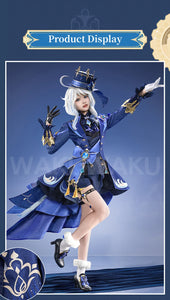IN STOCK Furina Focalors Cosplay Costume Game Genshin Impact WakuWaku-SR Fontaine Furina Focalors Women Cute Cosplay Costume Hat