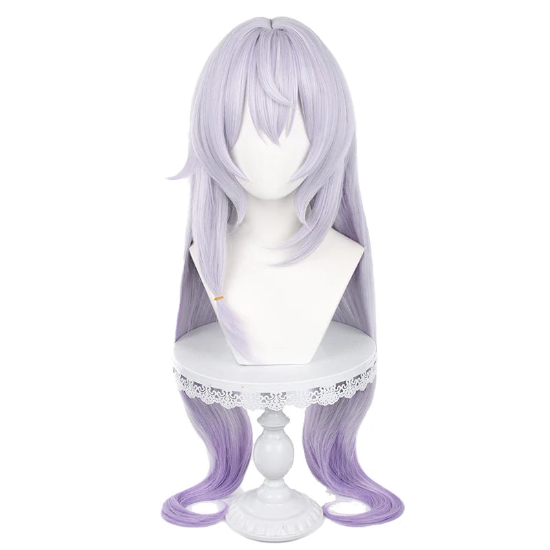 UWOWO Honkai Star Rail Black Swan Cosplay Wig 90cm Long hair Silver Purple Hair