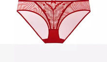 Load image into Gallery viewer, Designer Pure Desire Lingerie French Embroidered Lace Set Minimizing Full Bust Luxury Noir Niche Wedding Gift Unlined Bra Panty
