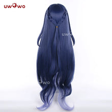 Load image into Gallery viewer, UWOWO Lauma Wig Game Genshin impact Lauma Cosplay Wig Long Hair Blue Hair Halloween Wig
