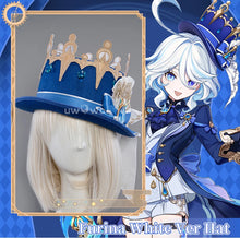 Load image into Gallery viewer, UWOWO Furina Cosplay Hat Genshin Impact Furina Focalors Cosplay Hydro Archon Fontaine Rococo Style Headwear with Acces
