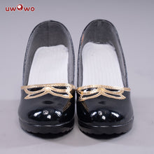 Load image into Gallery viewer, UWOWO Game Genshin Impact Cosplay Lisa Witch of Purple Rose The Librarian Cosplay Shoes Cosplay Boots
