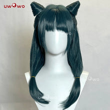 Load image into Gallery viewer, UWOWO Maomao Wig Anime The Apothecaryy Diaries Maomao Frog Green Hanfu Style Hunt Cosplay Wig Long Dark Green Wig New suit
