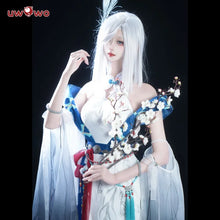 Load image into Gallery viewer, IN STOCK UWOWO Shenhe Cosplay Game Genshin Impact Fanart Shenhe &#39;Ink Feather Elegance&#39; Cosplay Costume Chinese Halloween Costume
