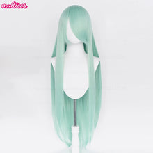 Load image into Gallery viewer, High Quality Anime 100Cm Long Staight Cosplay Wig Black White Red Pink Brown Gold Blue Blonde Purple Heat Resistant Hair Wigs
