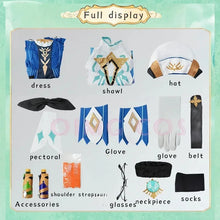 Load image into Gallery viewer, Genshin Impact Sucrose Cosplay Costume Adult Carnival Uniform  Anime Halloween Party Costumes Masquerade Women Game
