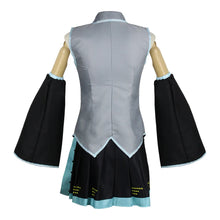Load image into Gallery viewer, Anime Miku Cosplay Costume Wig Shoes Japan Leather Midi Dress Miku Cosplay Female Halloween Costume Girls JK Uniform Women Men
