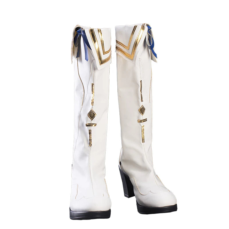 UWOWO Phoebe Shoes Game Wuthering Waves Phoebe  Cosplay Shoes White shoes Woman Size 36-43