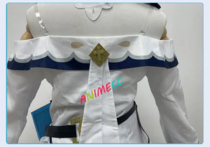 ANIMECC in Stock Genshin Impact Barbara Cosplay Costume Wig Anime Game Princess Dresses Lolita Maid Halloween Clothes for Women