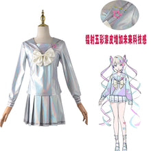 Load image into Gallery viewer, 【Wetrose】In Stock NEEDY GIRL OVERDOSE Amechan K Angel Cosplay Costume Game Seifuku Full Set JK Chou Zetsu Sai Kawa Ten Shi Chan
