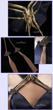 Load image into Gallery viewer, IN STOCK UWOWO Cheshiree Cosplay Game Azur Lanee Cheshiree Cait Sith Crooner Gown Cosplay Costume with shawl Halloween Costume
