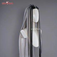 Load image into Gallery viewer, UWOWO Frankiee Stein 1 Cosplay Wig Black Silver 90CM Long Hair Heat Resistant Halloween Cosplay Outfit Wig
