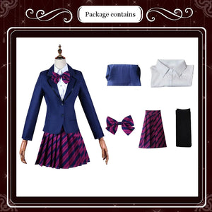 Halloween Anime Komi Can't Communicate Shouko Komi Cosplay Costume Shirt Tie Short Skirt Wig Set High School Women Uniform