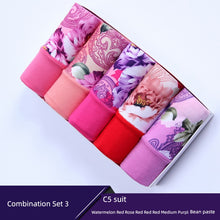 Load image into Gallery viewer, 5Pack Women&#39;s Sexy Underwear -Lace Band Cotton Thong Panties
