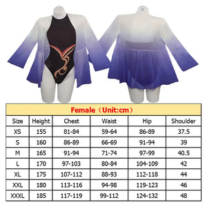 Ganyu Hutao Wanderer Nilou Yae Miko Keqing Swimsuit Cosplay Genshin Impact Costume Women Bikini Outfits Halloween Carnival Suit