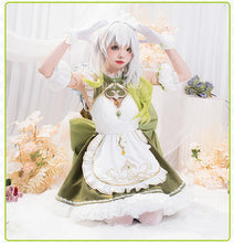 Load image into Gallery viewer, IN STOCK UWOWO Nahida Cosplay Genshin Impact Cosplay Fanart Nahida Cute Maid Cosplay Maid Dress Ice-green Halloween Outfit
