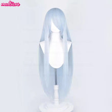 Load image into Gallery viewer, High Quality Anime 100Cm Long Staight Cosplay Wig Black White Red Pink Brown Gold Blue Blonde Purple Heat Resistant Hair Wigs
