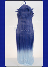 Load image into Gallery viewer, UWOWO Flins Wig Game Genshin impact Flins Cosplay Wig Kyryll Chudomirovich Flins Wig Long Hair Blue Hair Halloween Wig
