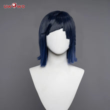 Load image into Gallery viewer, UWOWO Genshin Impact Yelan Liyue Hydro Female Cosplay Wig Short Blue Hair
