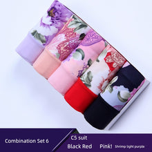 Load image into Gallery viewer, 5Pack Women&#39;s Sexy Underwear -Lace Band Cotton Thong Panties
