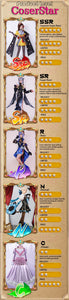 CoserStar-R Game Wuthering Waves WuWa Ciaccona Cosplay Costume Outfit Dress Carnival Halloween Party Role Play Wig Shoes