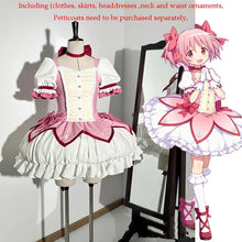 Load image into Gallery viewer, Madoka Kaname Cosplay Costume Wig Puella Magi Madoka Magica Pink Lolilta Cute Dress Madoka Choker Shoes Anime Cosplay Outfits
