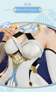 IN STOCK Traveler Lumine Cosplay Costume Game Genshin Impact【S-2XL】DokiDoki-SSR Lumine Cosplay Wig Shoes Halloween Plus Size