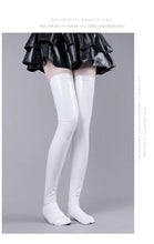 Load image into Gallery viewer, Patent Leather Thigh High Latex Stockings Women&#39;s Glossy Long Socks For Party Club Cosplay Lingerie Sexy Skinny Catsuit Stocking
