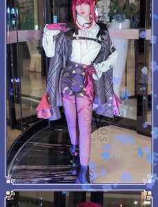 Honkai Star Rail Cosplay Costume Honkai Kafka Cosplay Costume Helloween Party Suit with Wig Kafka Outfit Uniform