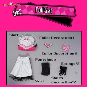 IN STOCK UWOWO Draculauraa Cosplay Costume TOP SELL Pink Suit Vampiree Anime Female Cosplay Halloween Costume