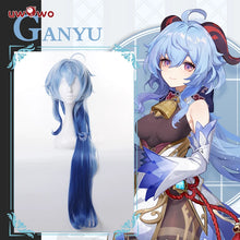 Load image into Gallery viewer, UWOWO Game Genshin Impact Ganyu Wig Gradient Long Hair Heat Resistant
