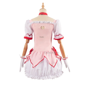 Cosplay Anime Kaname Madoka Cosplay Costume Magica Kaname Dress Wig Kaname Madoka Party Dress Outfits