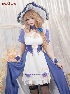 In Stock UWOWO Lisa Cosplay Maid Costume Game Genshin Impact Cosplay Exclusive Lisa Maid Dress Cosplay Outfit Halloween Costumes