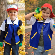 Load image into Gallery viewer, Boy and girl cosplay pet sprites cosplay Pok é mon Ash Halloween cosplay new cool costumes new
