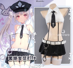 IN STOCK UWOWO Cosplay Elle Costume Rurudo Action Figure Style Elle Angel Police Cosplay Costume
