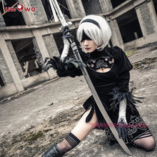 Load image into Gallery viewer, IN STOCK UWOWO Nierr:Automataa Yorhaa 2B Cosplay Game Costume Luxurious No.2 Type B Base 2B New Custom-Made Halloween Costumes

